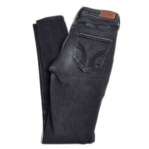 Hollister High-Rise Super Skinny Jeans | Women's Size 3R W26 | Black Stretch